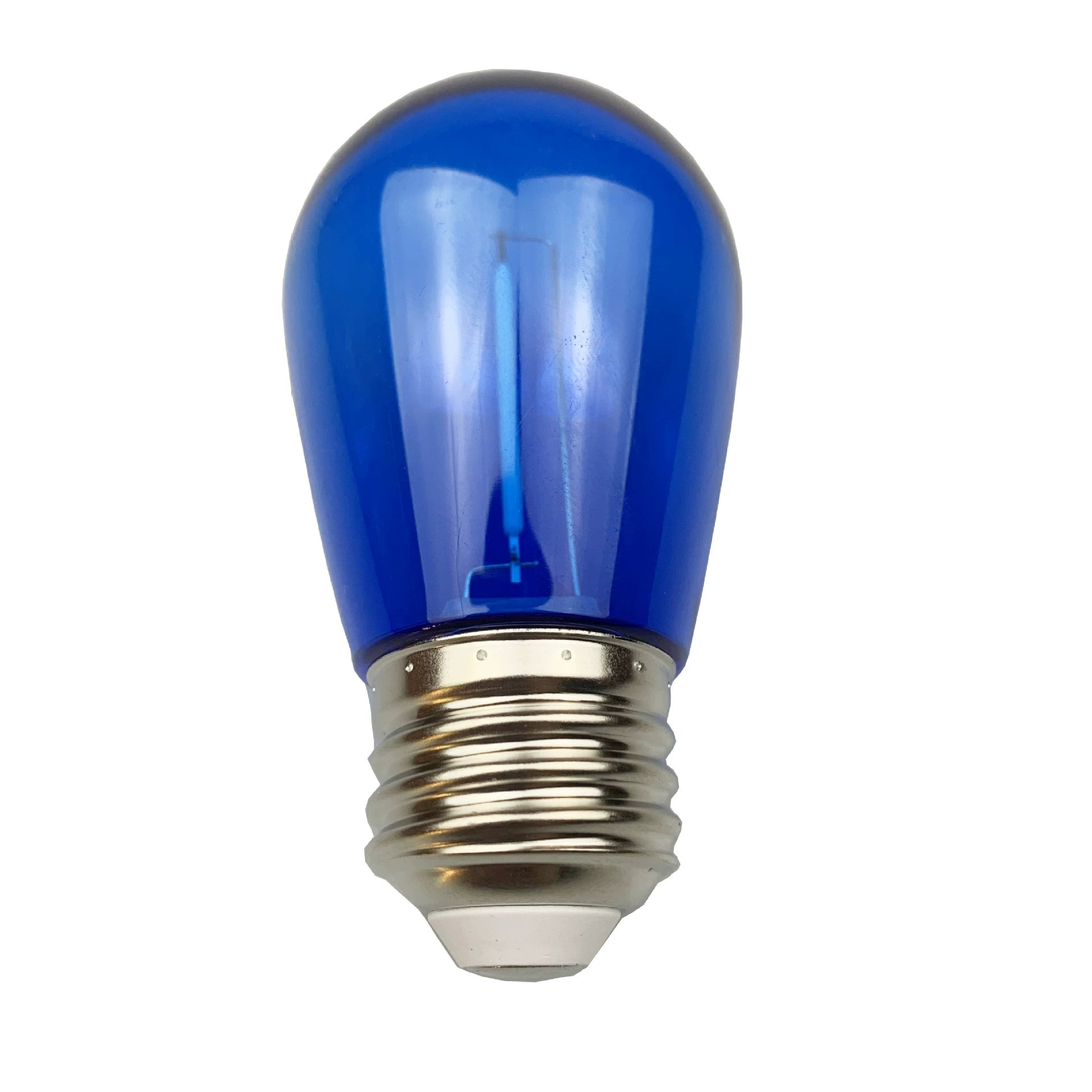 热销彩色S14灯泡LED灯丝灯户外用220V庭院装饰球泡彩灯氛围灯跨境