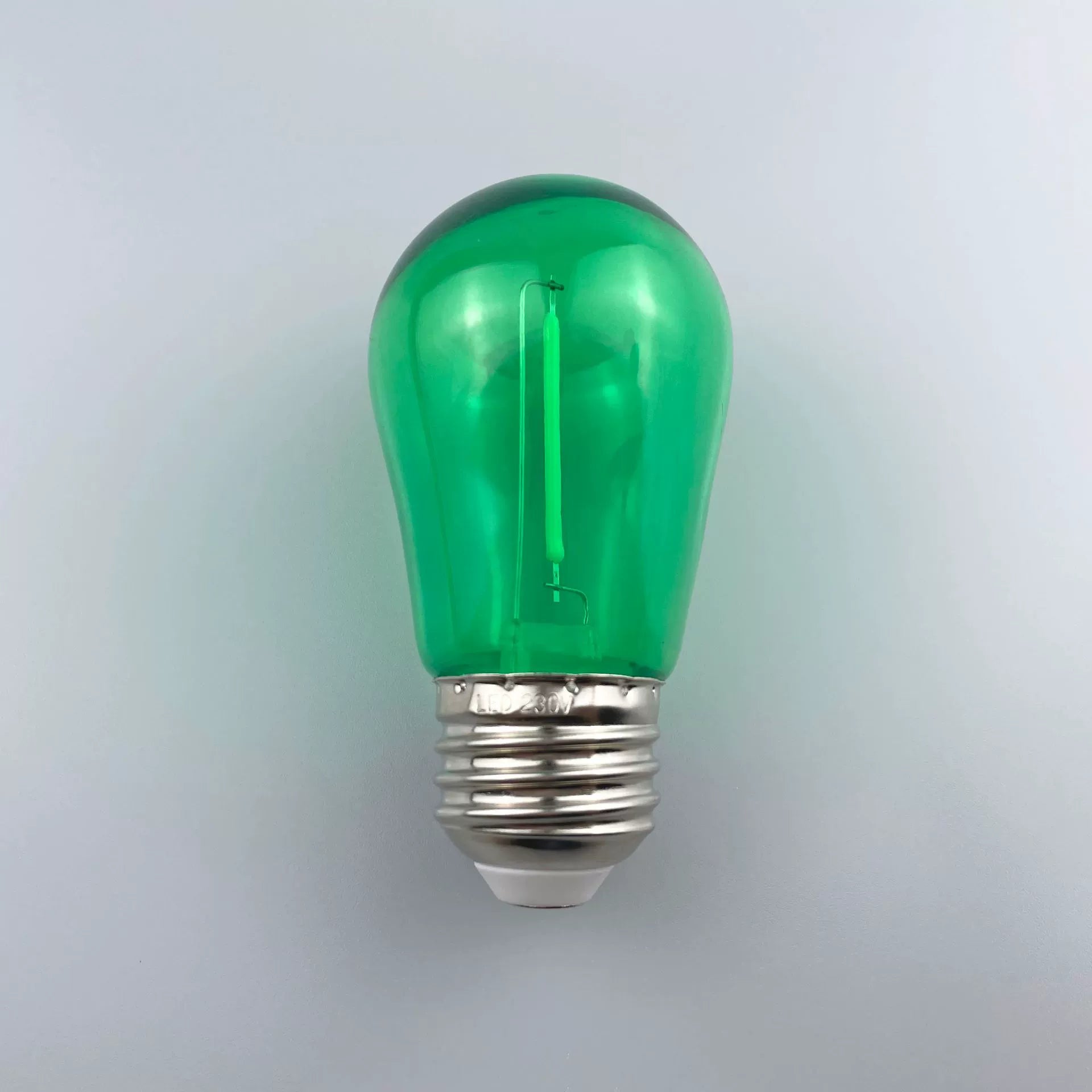 热销彩色S14灯泡LED灯丝灯户外用220V庭院装饰球泡彩灯氛围灯跨境